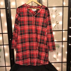 ♥️ Red Plaid night gown ♥️